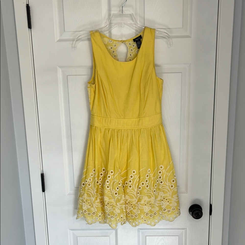 Rue21 Yellow Open Back Mini Dress